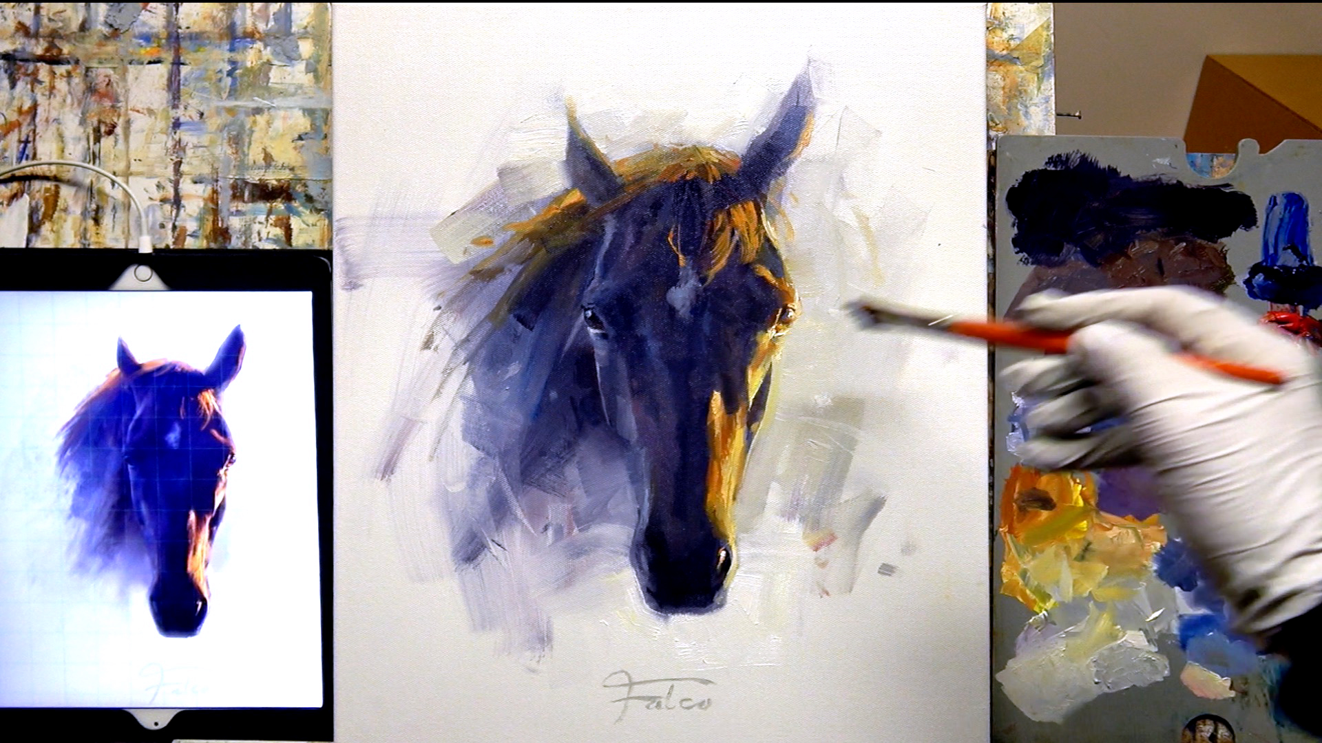 Painting a Horse from Digital to Oils logo